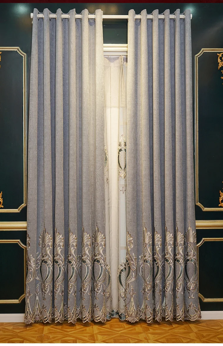 luksusowa elegancka zasłona do salonu